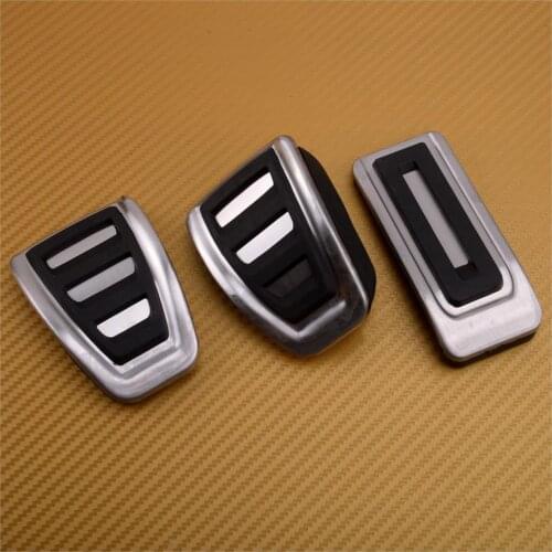 3pcs Car Manual Transmission Fuel Gas Brake Clutch Pedal Cover Fit For VW Multivan Multivan T5 T6 Transporter T5 T6 Caravelle T6