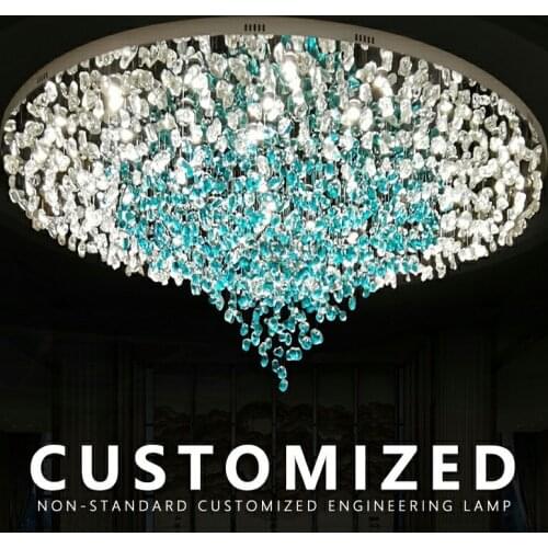 Lustre Pendant Lamp Industrial Decor Lights Fixtures Hotel Villa Stairs