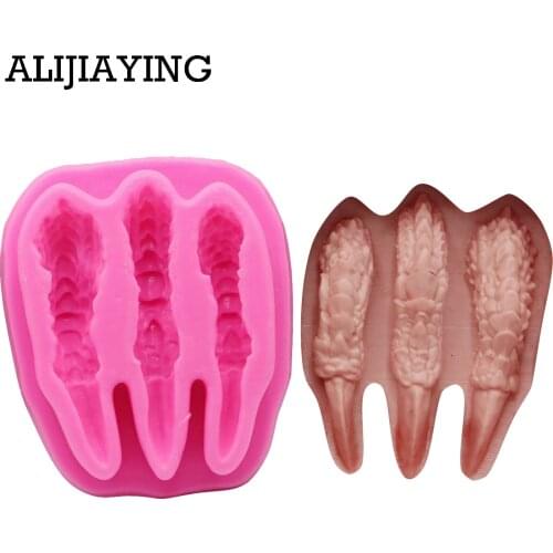 M1414 DIY Dragon Claws Sugarcraft Silicone Mold cake Decorating tool fondant chocolate Clay craft Resin moulds