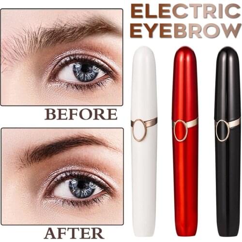 Mini Eyebrow Trimmer Women Electric Eyebrow Epilator Shaver Painless Face Hairs Razor Easy to Eye Brow Makeup Trimmer Shaver