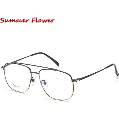 Fashion Women Eyewear Men Progressive Glasses Frame Silicone Nose Pad Pure Titanium Super Quality Eyewear