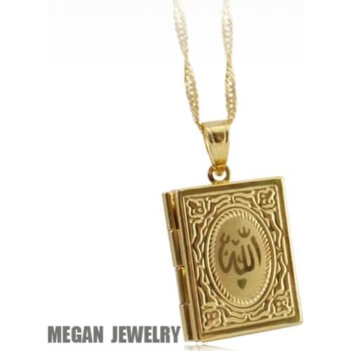 ALLAH KORAN MUSLIM BOOK fashion pendant & necklace for women & men, charm Islam Gift & Jewelry