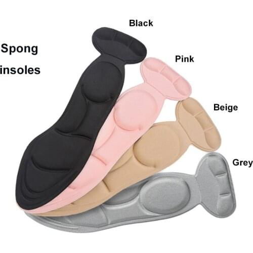 Soft Massage Insole Sponge Foot Pads Anti-slip Cushion Heel Protector 2 in 1 Inserts High Heels Feet Care Pain Relief