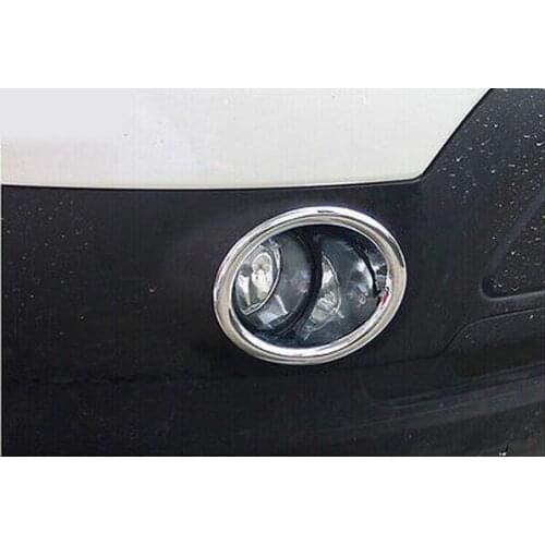 ABS Chrome Front Fog Light Lamp Cover Trim 2pcs For Ford Explorer 2011 2012 2013 2014 2015