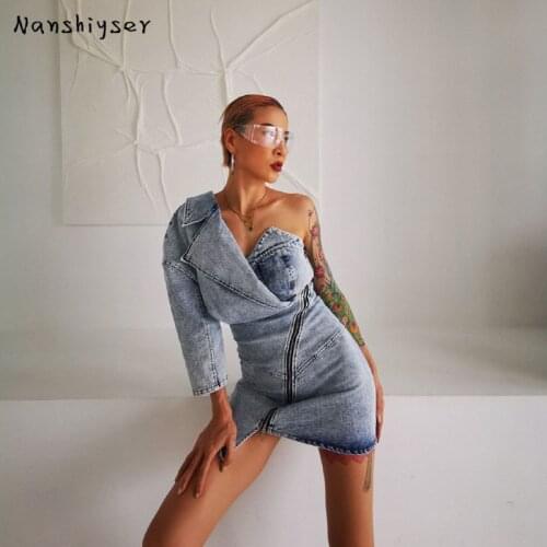 Nanshiyser Denim Summer Dresses