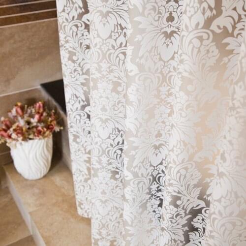 Mildew Proof PEVA Shower Curtain Flower Printed Waterproof Bath Shower Cover Thicken Eco-Friendly Stocked Household for Bathroom