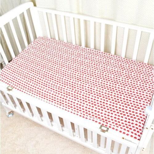 NEW 120*65CM Baby Bed Fitted Sheet Crib Sheet 100% Cotton Bed Sheet CZH180608