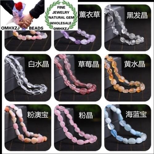 OMHXZJ Wholesale ZB182 6X8mm DIY Bracelet Necklace Jewelry Making Accessories Natural Stone Hot Fine Mixed Stone Jasper Beads