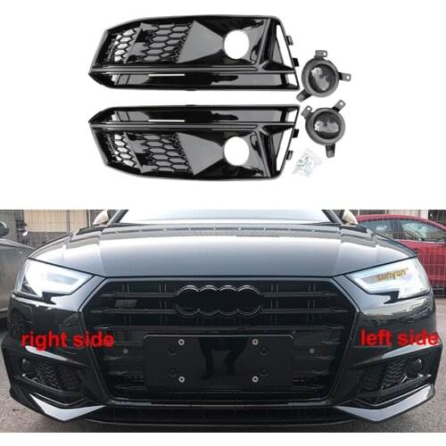 For Audi A4l Sports Version 2017-2019 Front Fog Lamp Cover Refitting RS4 B9 S4 A4 Fog Lamp Frame