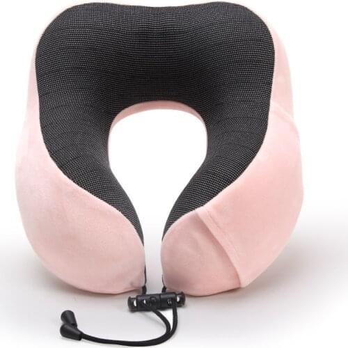 Travel Pillow Memory Foam Neck & Cervical Pillow for Airplane Car Office Nap Pillows U Shape Flight Head Chin Support Cushion