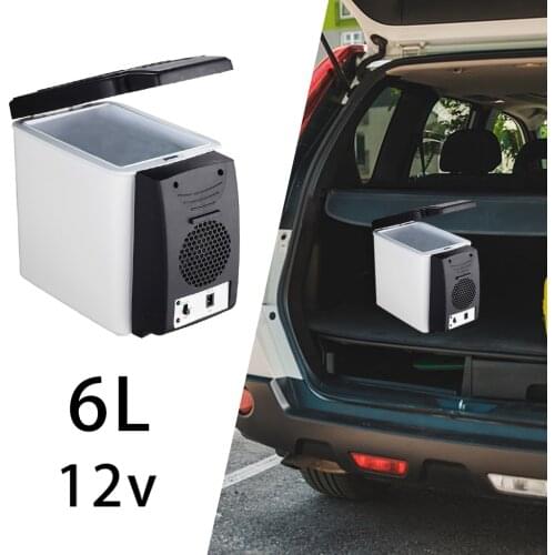 6L Portable Compact Mini Fridge 12V Car Refrigerator Electric Cooler Warmer Freezer for Camping Travel