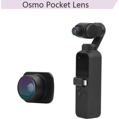 Aluminum Alloy Portable Fisheye Lens Optical Glass Camera Lens for DJI Osmo Pocket/Pocket 2 Handheld Gimbal Accessories
