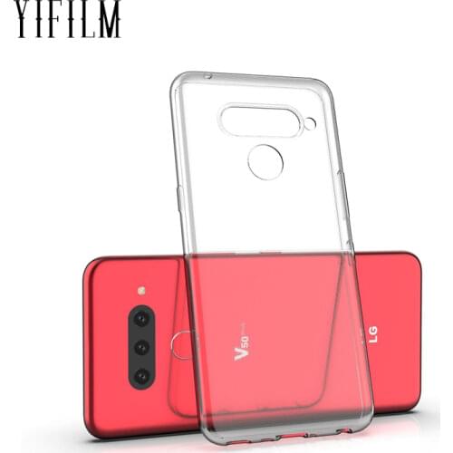 Clear Soft TPU Silicone Back Case for LG V50 ThinQ 5G G8 G8s Thinq Slim Anti Slip Shockproof Phone Cover Accessories