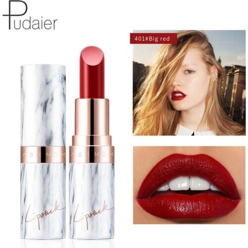 Pudaier 9 Color Long Lasting Lipstick Waterproof Velvet Matte Lipsticks Makeup Cosmetic Women Beauty Lips Make Up Nude Lip Stick