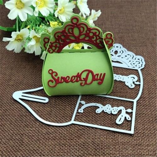 Wedding crown box purseMetal Cutting die keychain shaker Heart Paper Key Chain Scrapbook Paper Craft Card Punch Art Knife Cutter