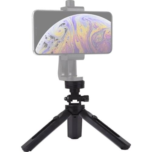 PULUZ Universal Mini Tripod with 180 degree Ball Head Cold Shoe Extendable Selfie Stick for Camera iPhone Android Monopod DSLR