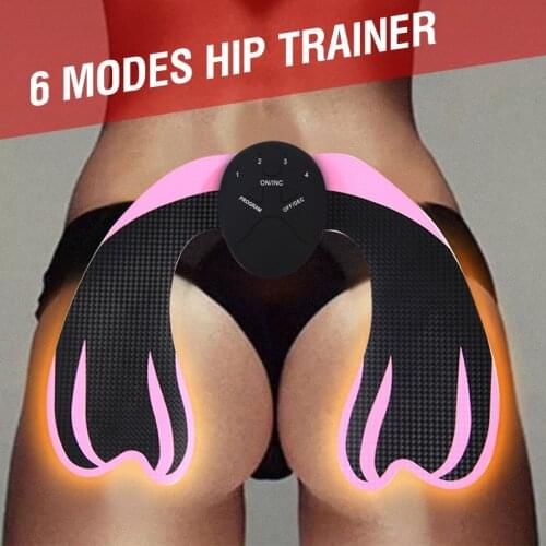 6 Modes EMS Hip Trainer Muscle Stimulator Buttock Lifting Massage Machine Butt Lift Trainer Slimming Cellulite Fitness Equipment