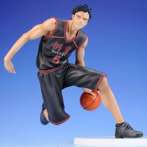 Japan Anime 18cm Kurokos Basketball Kuroko No Basket Power Forward Aomine Daiki Black Uniform Sport Boy Model PVC Action Figure
