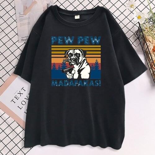 Women Pew Pew Madafakas Tshirts Short Sleeve Tees Popular Brands T-shirts Mujer High Quality Design Oversized T Shirts Camisetas