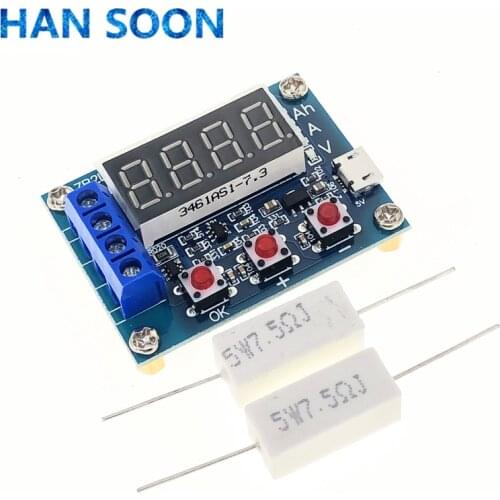 1.2V 12V 18650 ZB2L3 Li-ion Lithium Battery Capacity Tester + Resistance Lead-acid Battery Capacity Meter Discharge Tester