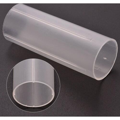 10pcs/lot 18650 Battery Tube Fixed Flashlight Battery Holder Battery Sheath Tube Plastic Case Adaptor Protection