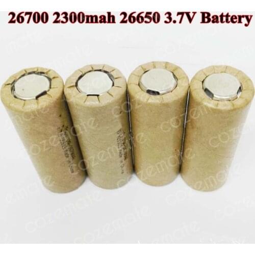10pcs 3.7v 26700 2300mah 26650 3.7V Battery 2200mah Rechargeable Li-ion Batteries 26650 High Current 20A 15c for Power Tool