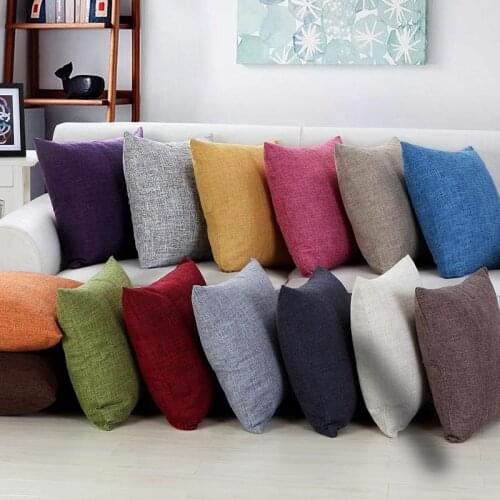 30*50cm 40*60cm 40*40cm 45*45cm 50*50cm 55*55cm 60*60cm Solid Pure Color Decorative Throw Pillow Include Core Cushion with Inner