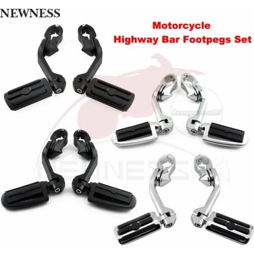 32mm Motorcycle Engine Guard Highway Foot Pegs Footpeg Footrest Clamp Kit for Harley-Davidson
