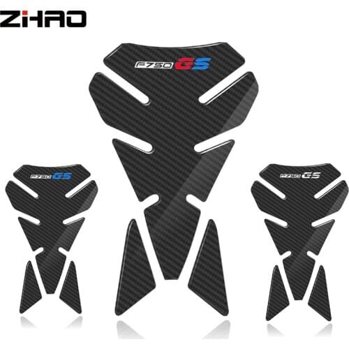 3D Carbon Fiber Motorcycle Fuel Tank Pad Cover Protector Decal Stickers For BMW F650GS F650 GS