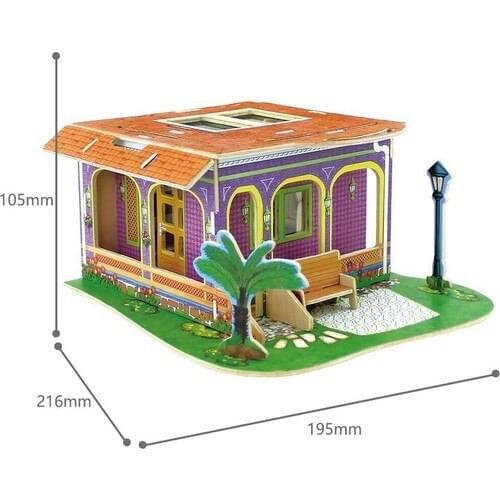 Robotime 3D Puzzle Work Room Furnished Home-DV183