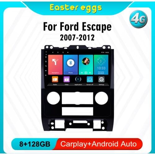 Eastereggs For Ford Escape 2007-2012 2 din Adroid 8.1 Car Radio Stereo WIFI GPS Navigation Multimedia Player head unit