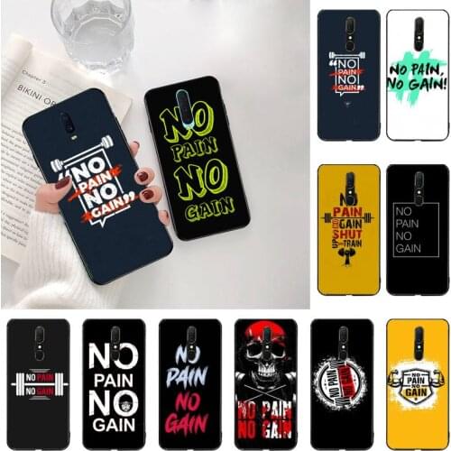 No Pain No Gain Gym Fitness Phone Case For Oppo A5 A9 2020 Reno2 z Renoace 3pro A73S A71 F11