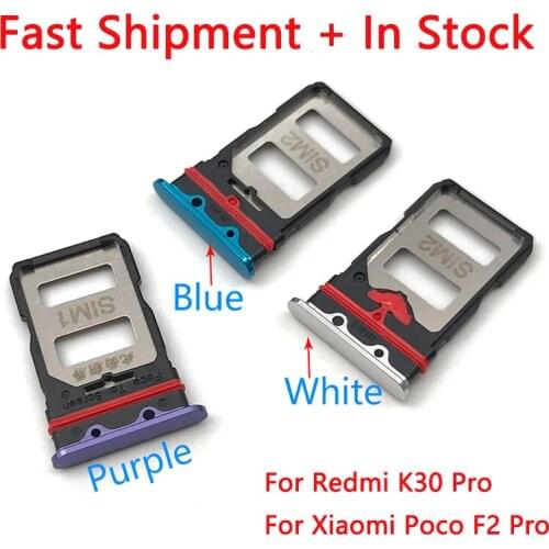 5pcs Tray Slot Holder Adapter Accessories For Xiaomi Redmi K30 Pro SIM Card Reader Holder For Xiaomi Poco F2 Pro