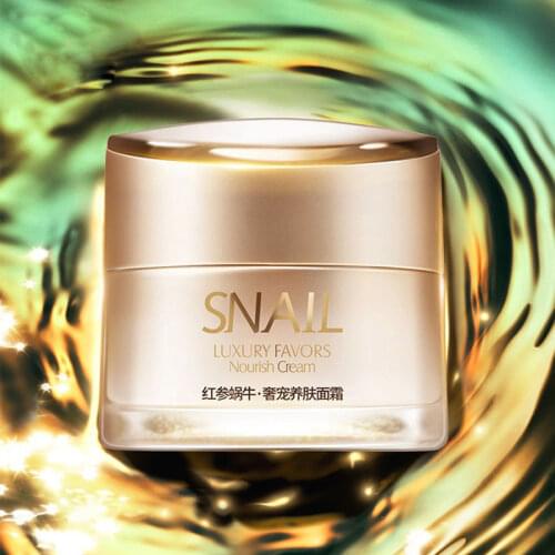 Red Ginseng Snail Essence Cream Anti-aging Moisturizing Whitening Anti-acne Wrinkle Snail Hyaluronic Acid Skin Care 55g
