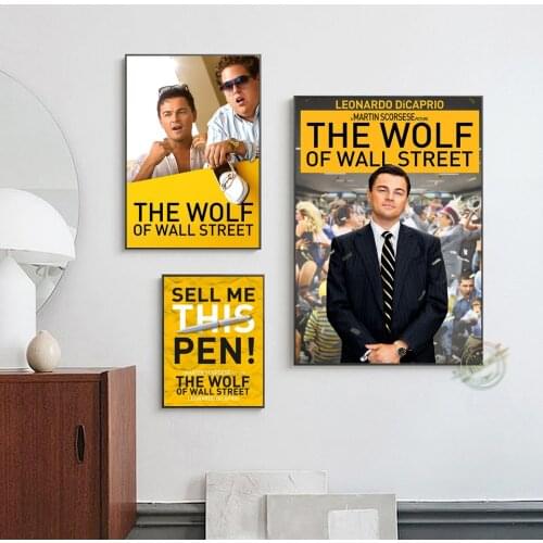 The Wolf Of Wall Street Movie Canvas Paper Wall Painting For Living Room Home Decor