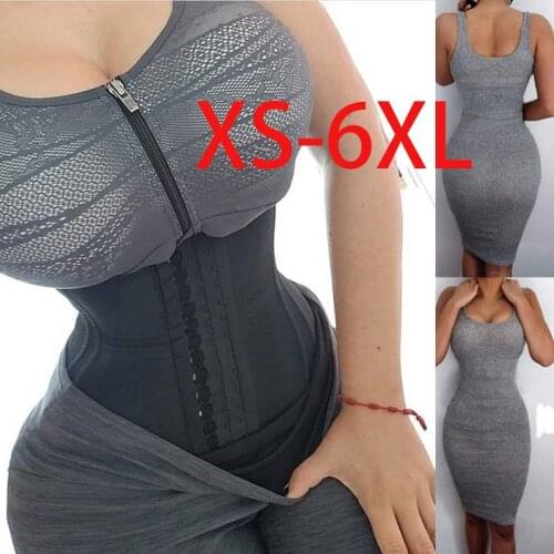 Body Shaper Slimming Belt Waist Shaper Girdle Workout Latex Waist Trainer Corset 9 Steel Bone Shapewear Tummy Control Women Plus
