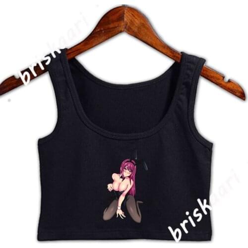 Bunny Girl Hentai Manga Anime Waifu Japanese Sexy Womens Curvy Crop Top Female Tank Top Designer Sunlight Original Fashion Vest