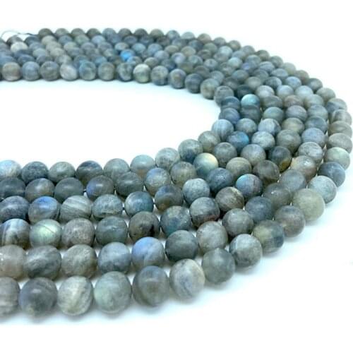 4-12mm Round Natural Stone African Turquoise Green Frosted Gemstone Beads Loose String DIY Necklace Bracelet Jewelry Production