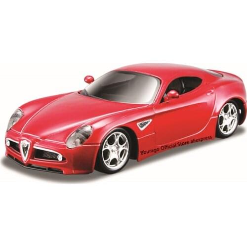 Bburago 1:32 Scale Alfa 8C Competizione 2007 Alloy Luxury Vehicle Diecast Cars Model Toy Collection Gift