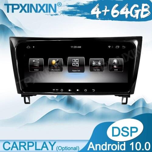 Wireless Carplay 4G+64G For Nissan X-Trail 2012-2014 Unit Multimedia Player Auto Radio Tape Recorder GPS Navigation DSP IPSic