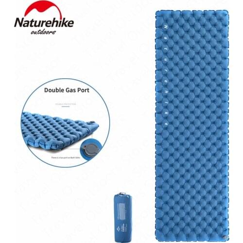 Naturehike Double-Gasbag Inflatable Portable Aerated Mattress TPU Air Cushion Camping Sleeping Mat For Outdoor Travel