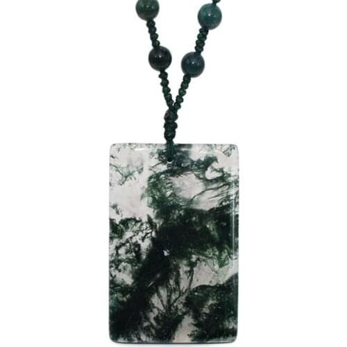 New style wholesale 6pcs/lot Natural agatess pendant aquatic necklace Art grain color stone square DIY necklace pendant