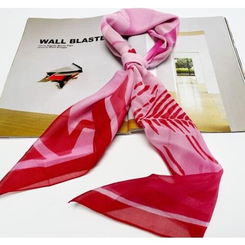 SCARFIGO Big Square Silk Scarves Flower Printing Women Scarf Neck Scarf Summer Beach Shawls 85*85cm