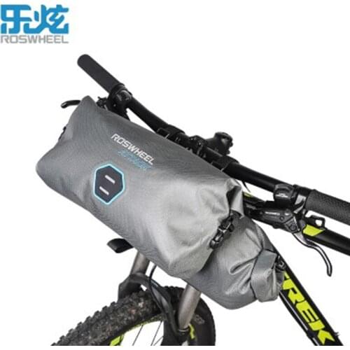 ROSWHEEL ATTACK Series Grey 12L Full Waterproof 840D TPU Front Frame Handlebar Bag mtb accessories