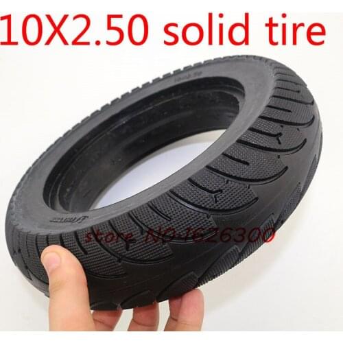 High Quality 10x2.50 Tubeless Wheel Tyre Solid Tyre Non-Inflation Electric Scooter Tire for 8/10 Inch Electric Scooter Accessory