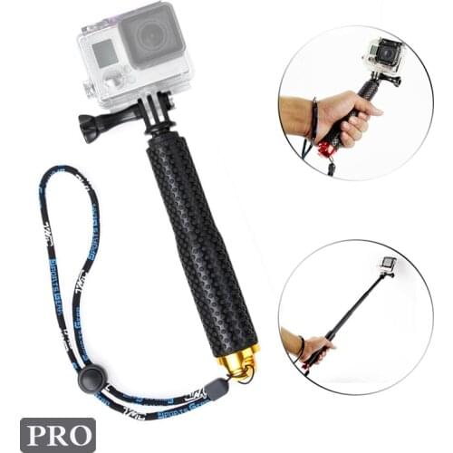Diving Waterproof Extendable 19Inch Aluminum Selfie Stick for GoPro Hero 9 8 7 6 5 4 SJCAM EKEN Yi 4k DJI OSMO Action Camera