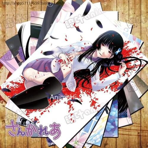 10 pcs/set Anime Sankarea: Undying Love posters Sanka Rea Saoji Ranko Furuya Chihiro wall pictures for Colletion A3 Stickers
