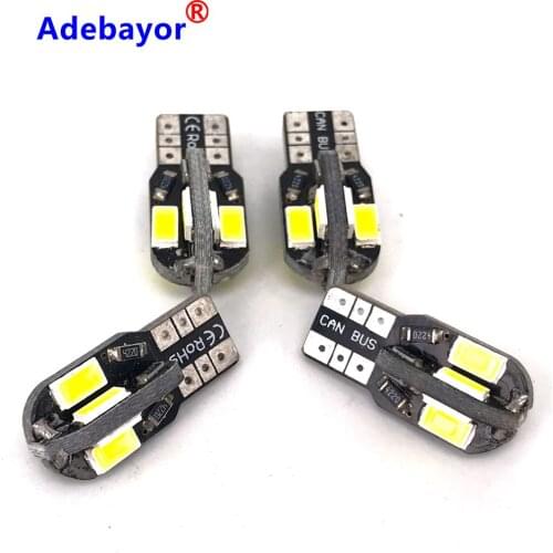 4000pcs High Quality Canbus Error Free T10 T15 W5W 194 SMD Led Bulb 5630 5730 t10 8 SMD 8smd 400 Lumens White 12V Adebayor