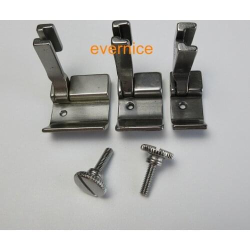 3 Industrial Sewing Machine Turn Up Toe Hemming High Shank Foot S542 1/2 3/4 1