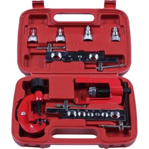 8pcs 3-19mm Tube Cutter Flaring Tool Kit Manual Pipe Expander Metric/Inch Expansion Mouthparts Device For Copper Tube Flaring To